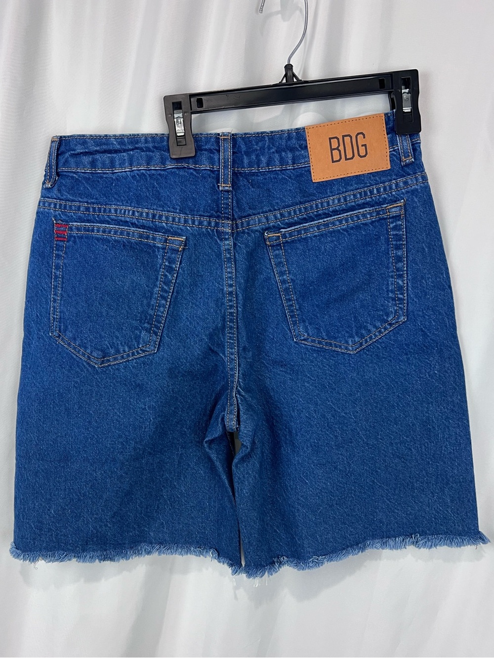 Urban Outfitters BDG Frayed Hem Long Denim Shorts
